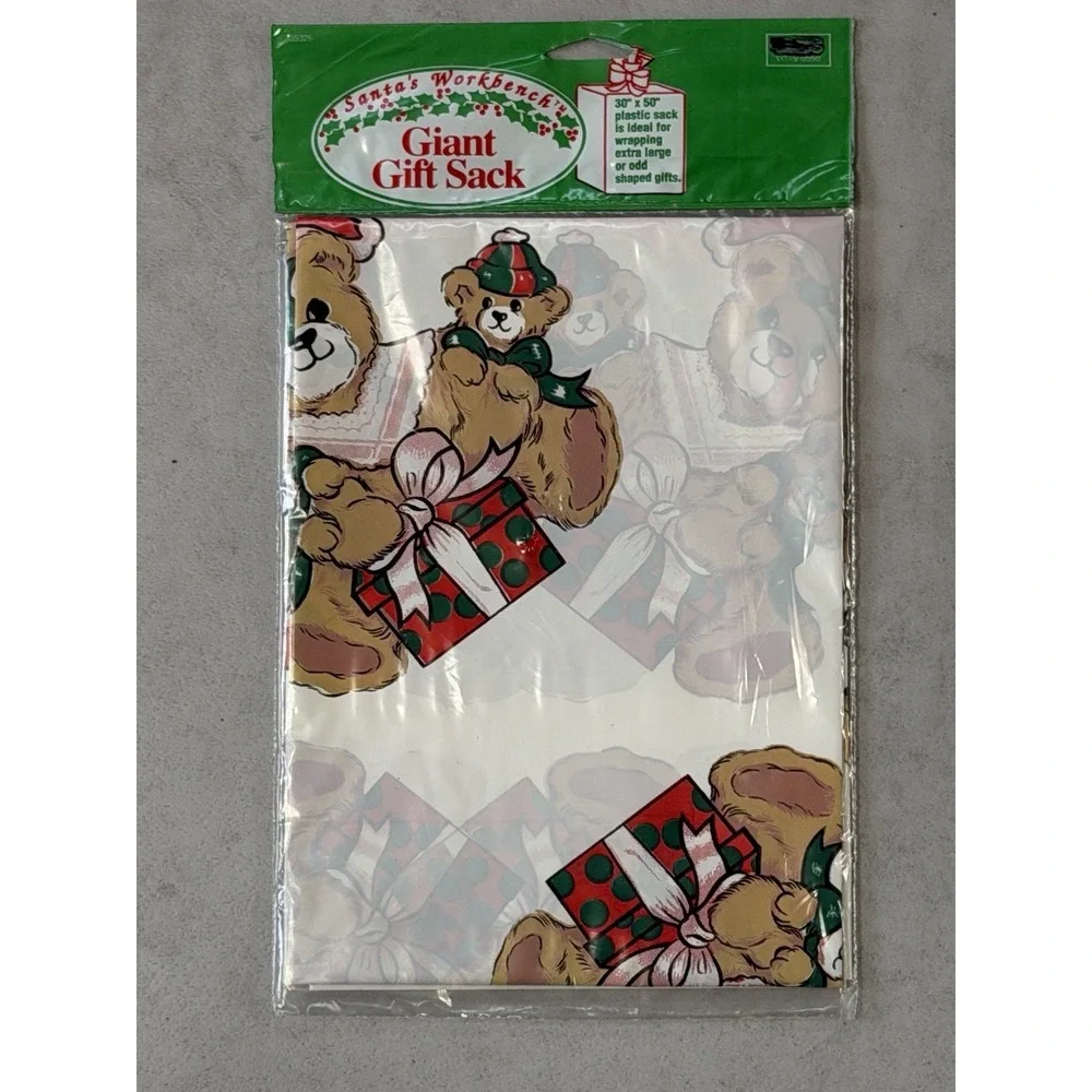 Lot of 11 Giant Christmas Gift Bags- Santa's Workbench- 30